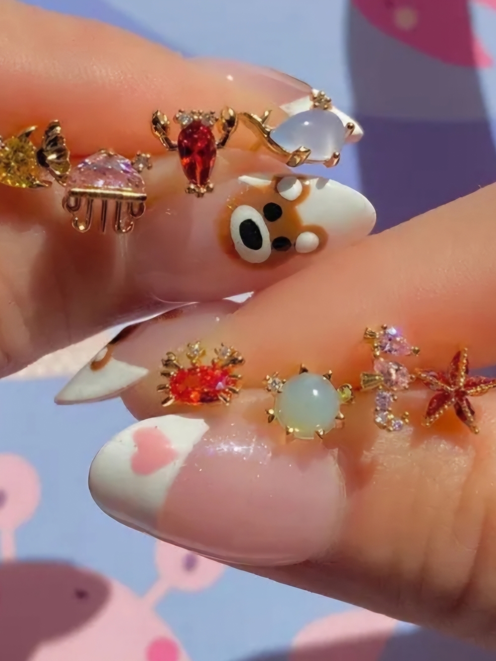 Tiny Fish-Shaped Earrings - Picture 5 of 10